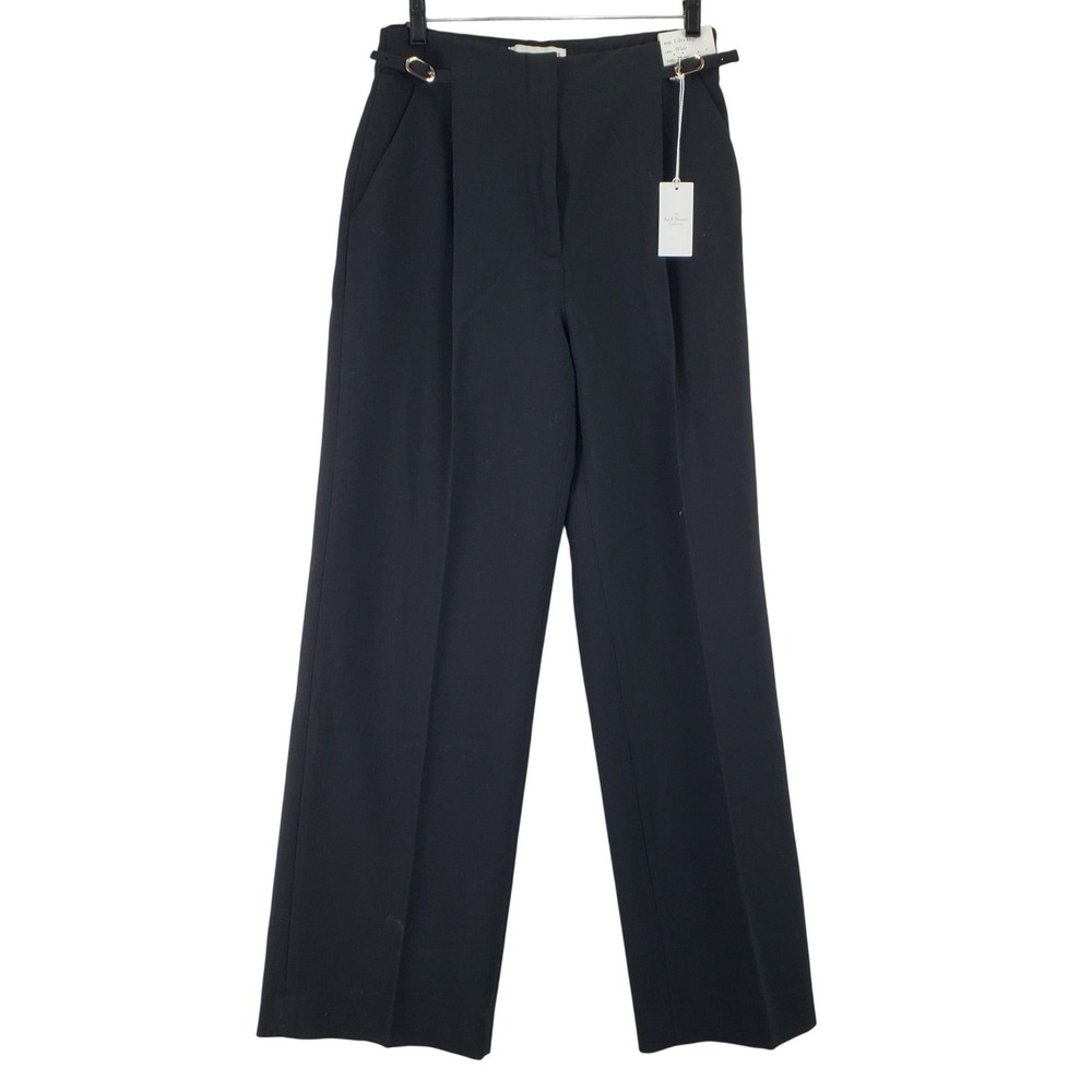Abercrombie & Fitch Sloane Tailored Wide Leg Pants Womens 26 Black Ultra High